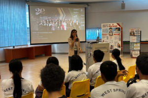 Vanessa Shares Career Insights At West Spring Secondary