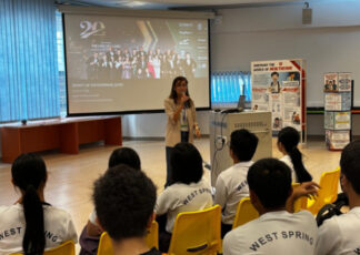 Vanessa Shares Career Insights At West Spring Secondary