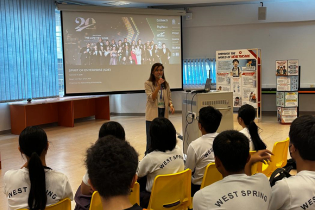 Vanessa Shares Career Insights At West Spring Secondary